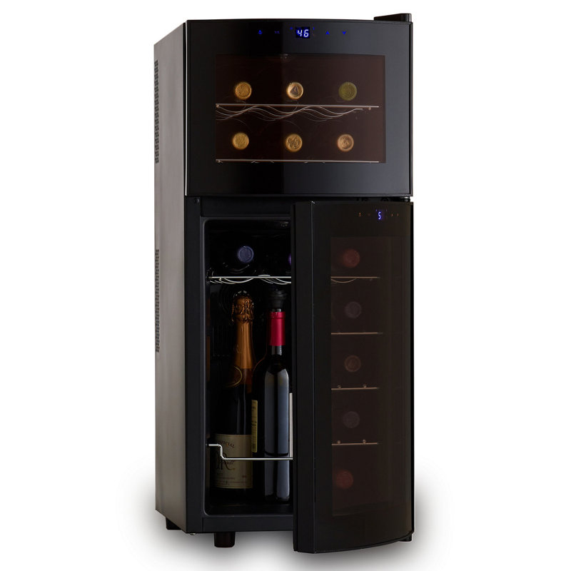 Wine Enthusiast Companies 21 Bottle Dual Zone Freestanding Wine Cooler